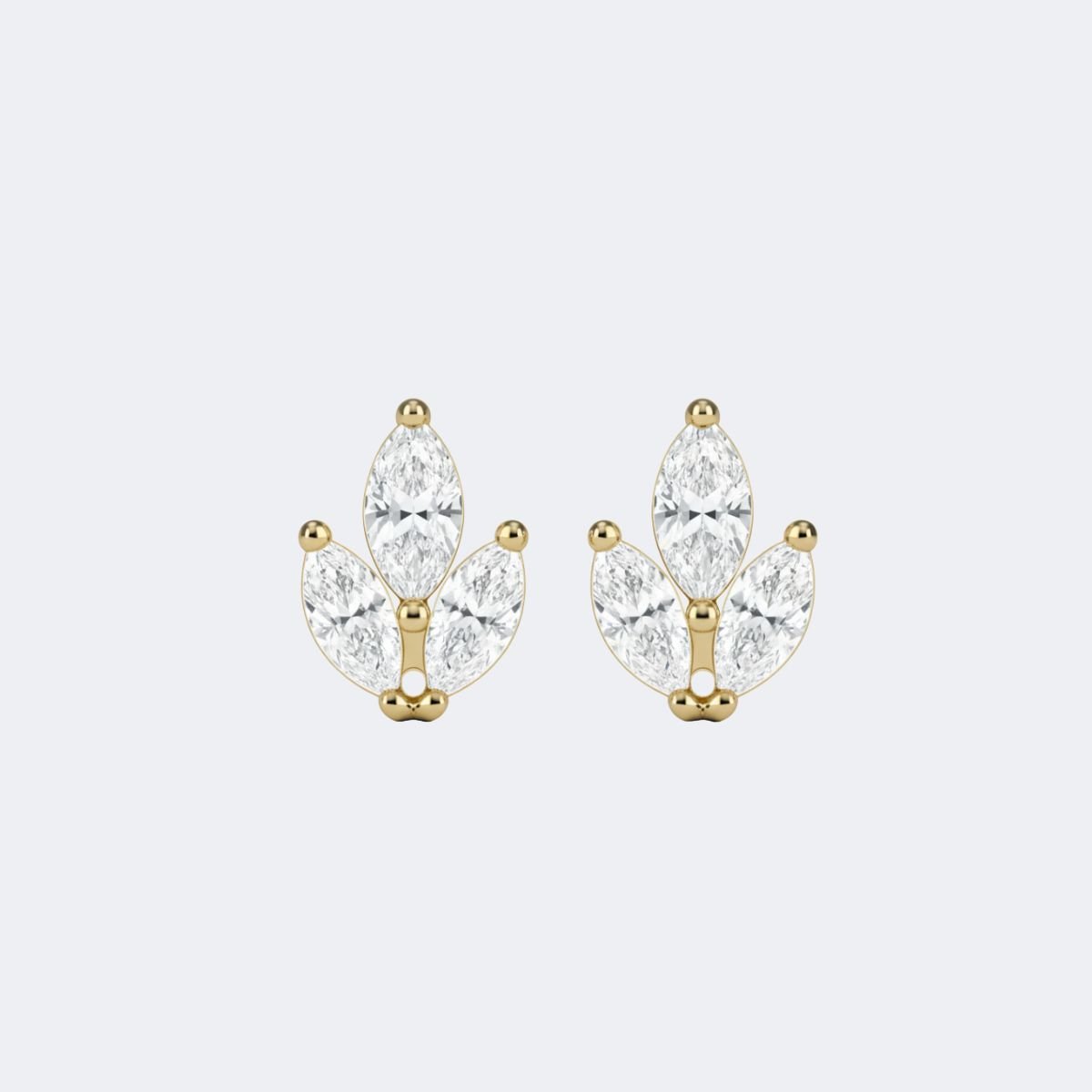 0.60CTW Marquise Prong three Stud