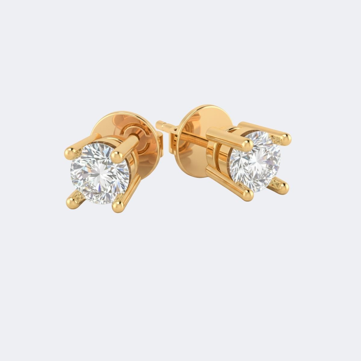 0.35CTW Round 4-Prong Classic Stud