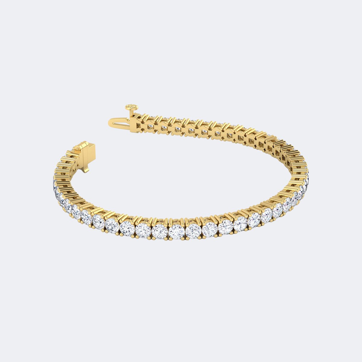 7.65CTW Round Diamond Tennis Bracelet