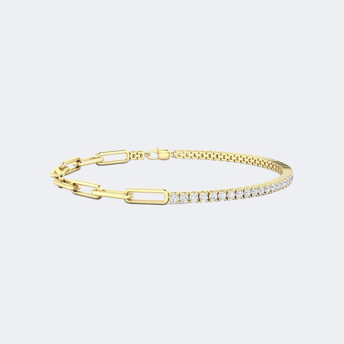 1.51CTW Round Prong-Set Diamond Line Bracele