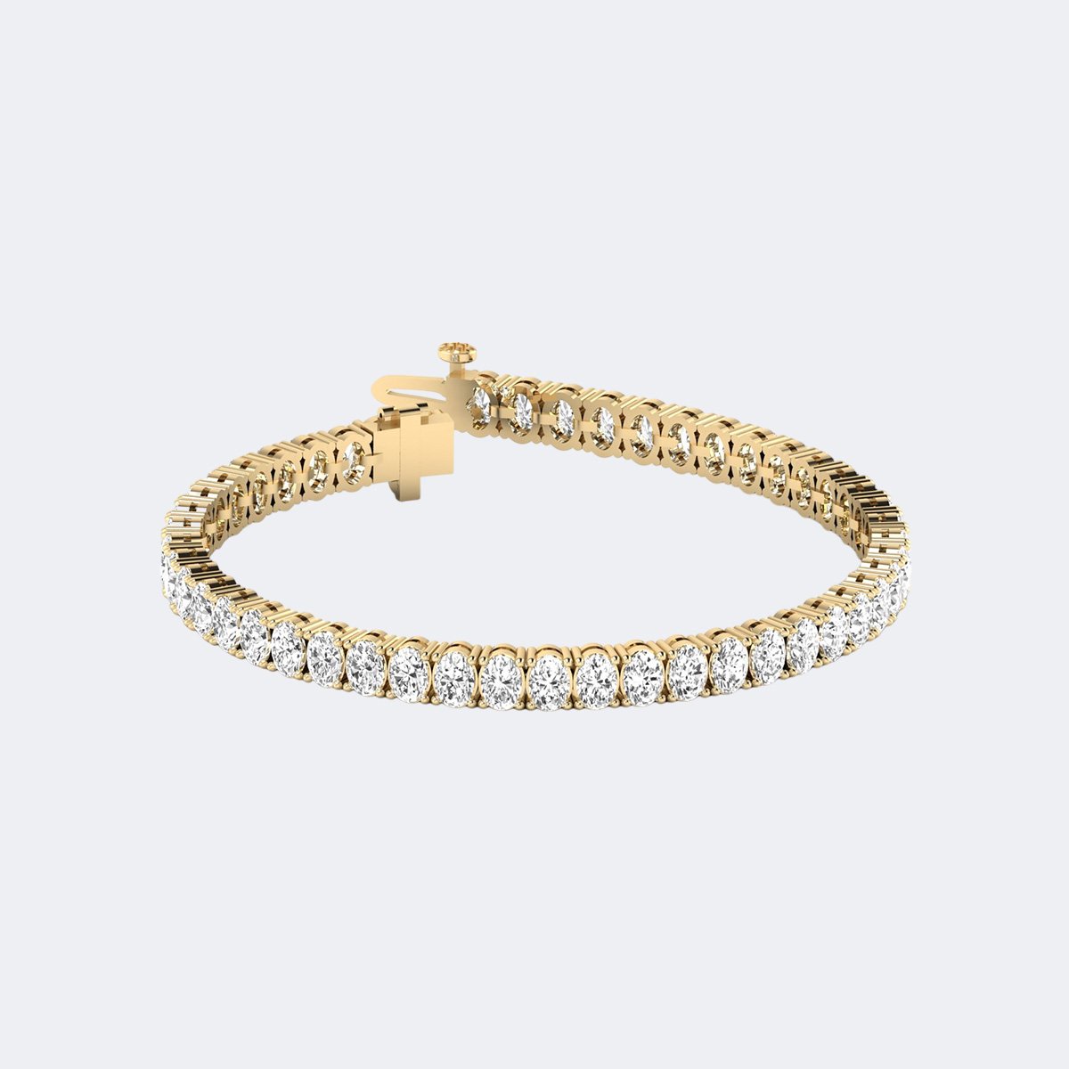 8.00CTW Oval Shape Tennis Bracelet