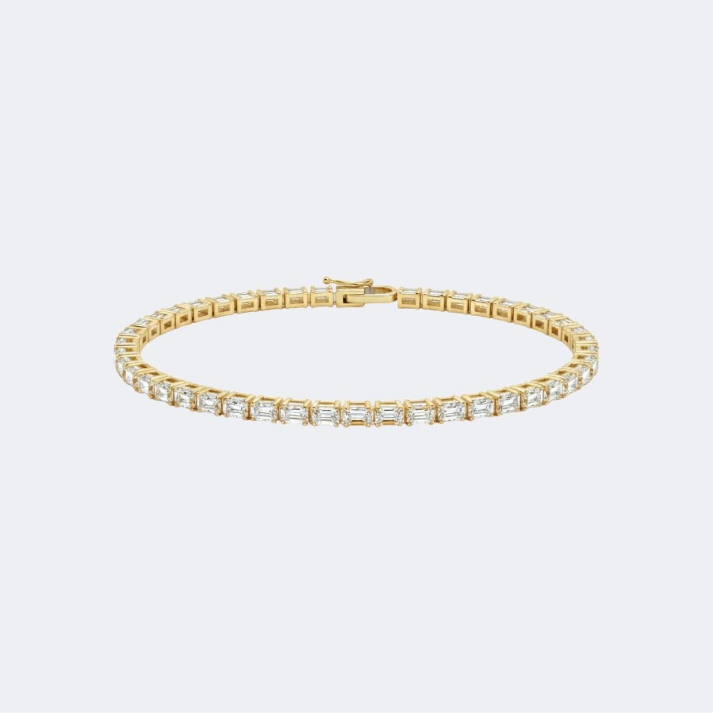 3.60CTW Emerald Diamond Tennis Bracelet