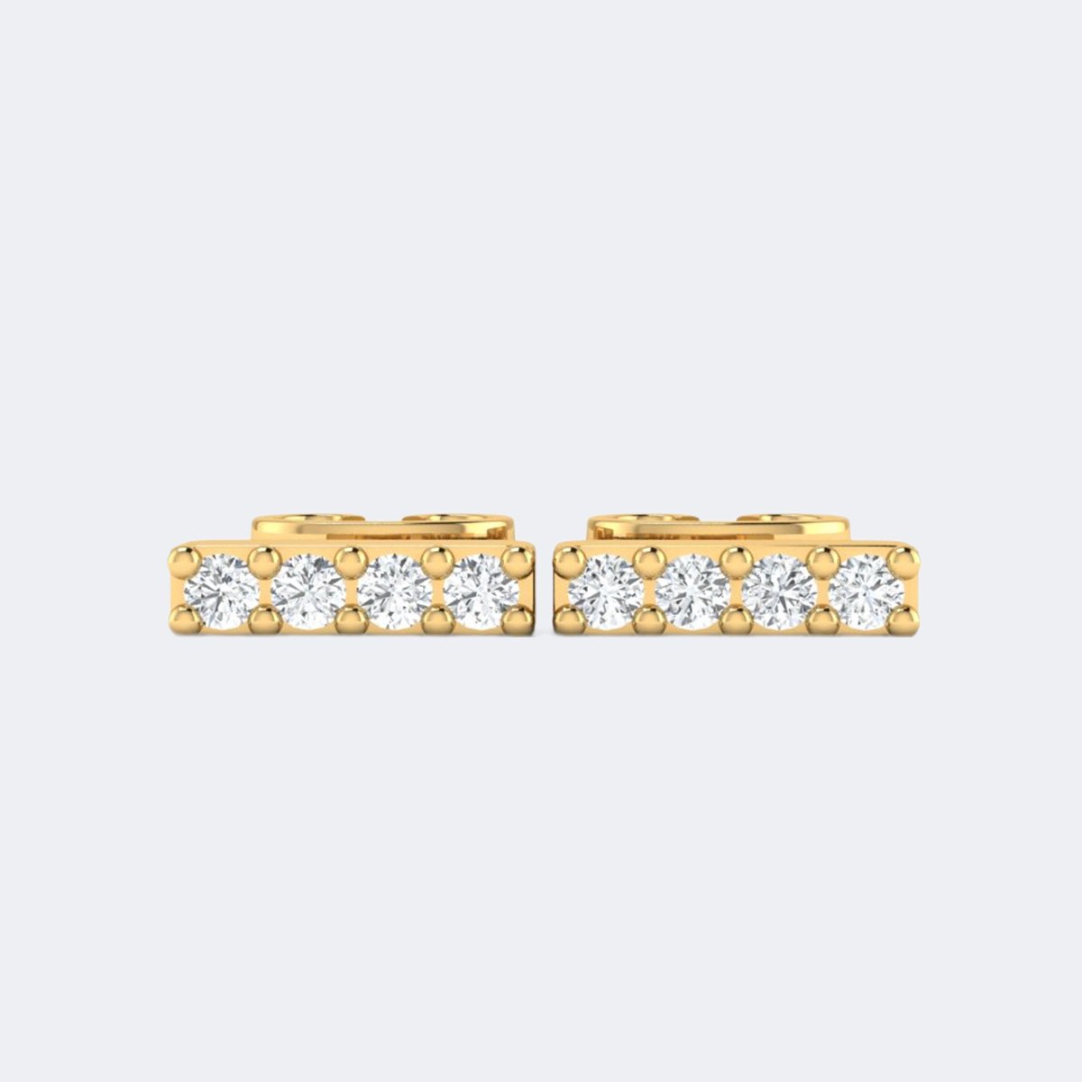 0.10CTW Round Channel Bar Stud