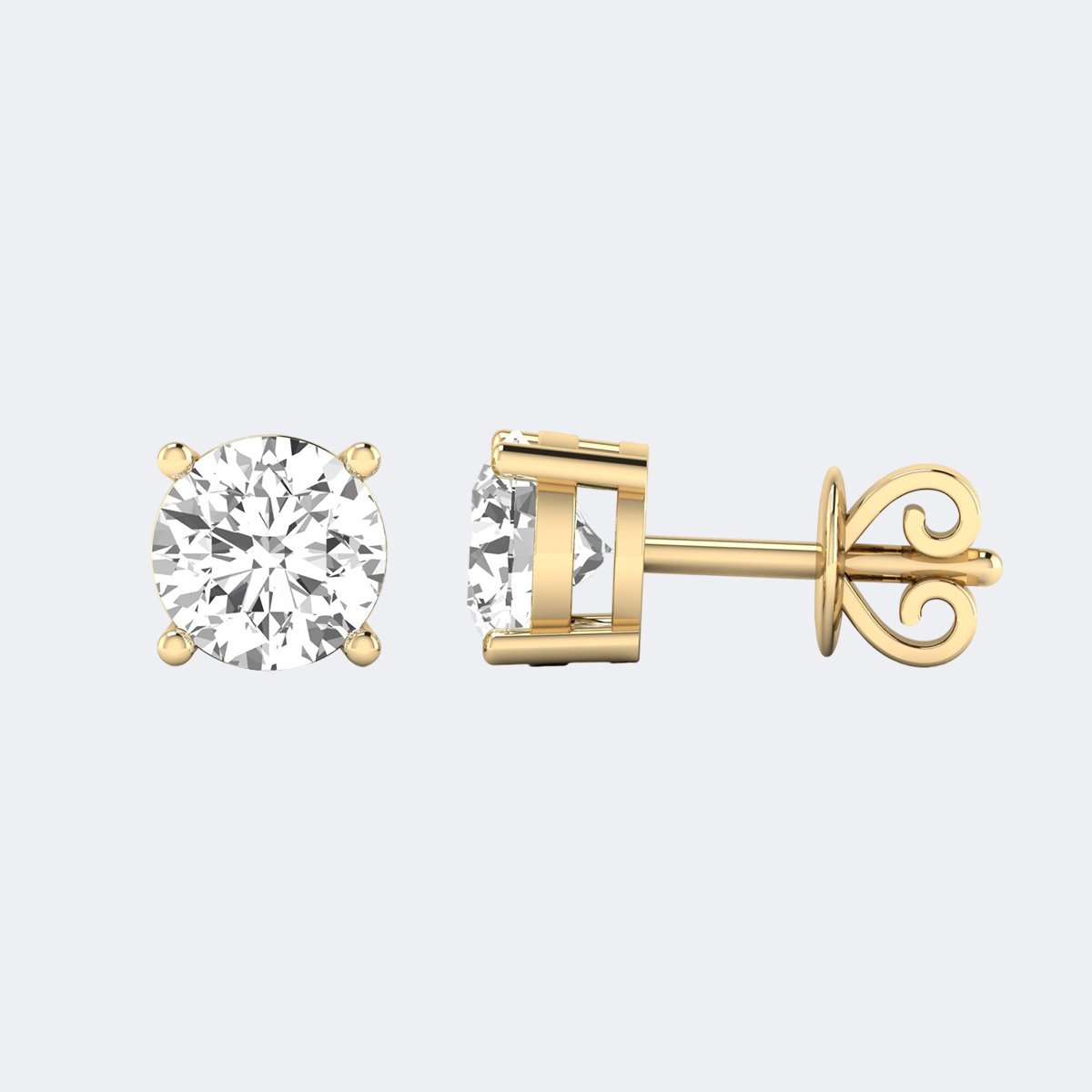 1.50CTW Round 4-Prong Classic Stud