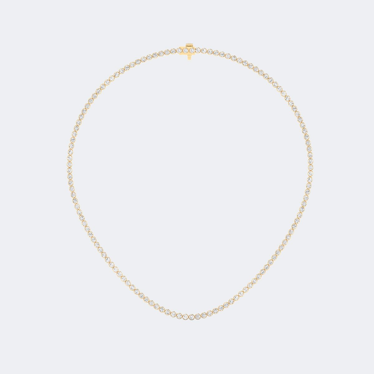8.00CTW Round Prong-Set Diamond Tennis Necklace