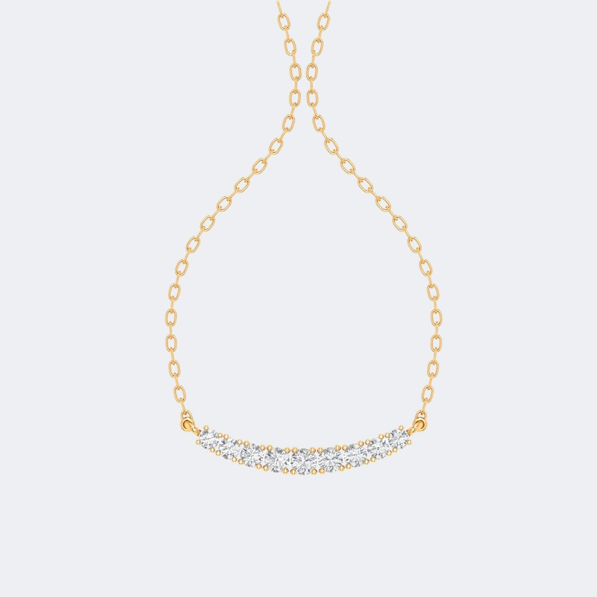 2.00CTW Round Prong Set Diamond Pendant Necklace