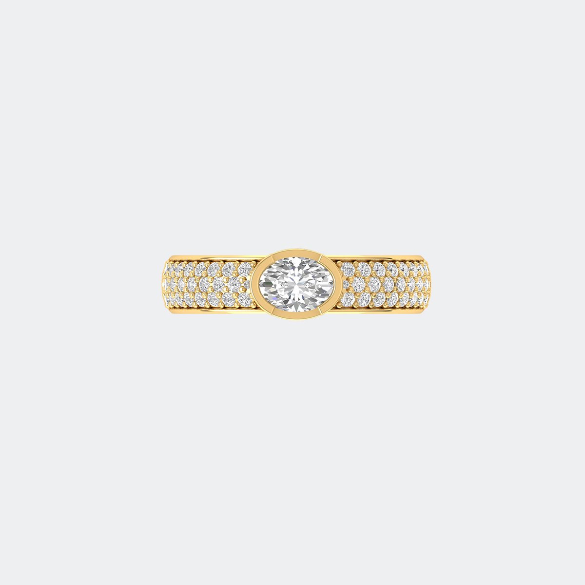 1.00CTW Oval Solitaire Ring - Sweeping Pav?
