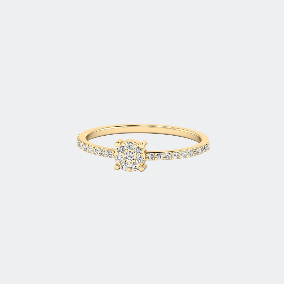 0.45CTW Round Prong Setting Minimalist Ring