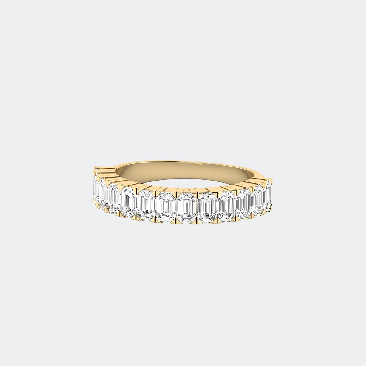 1.30CTW Emerald Cut Bar Set  Half-Eternity Ring