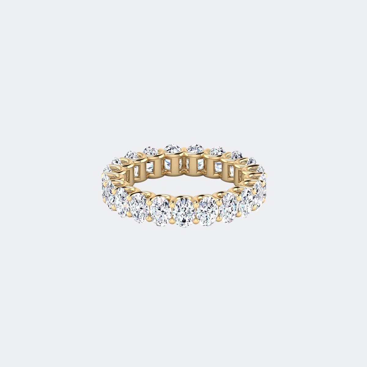 7.50CTW Round Cut Prong Set Eternity Ring