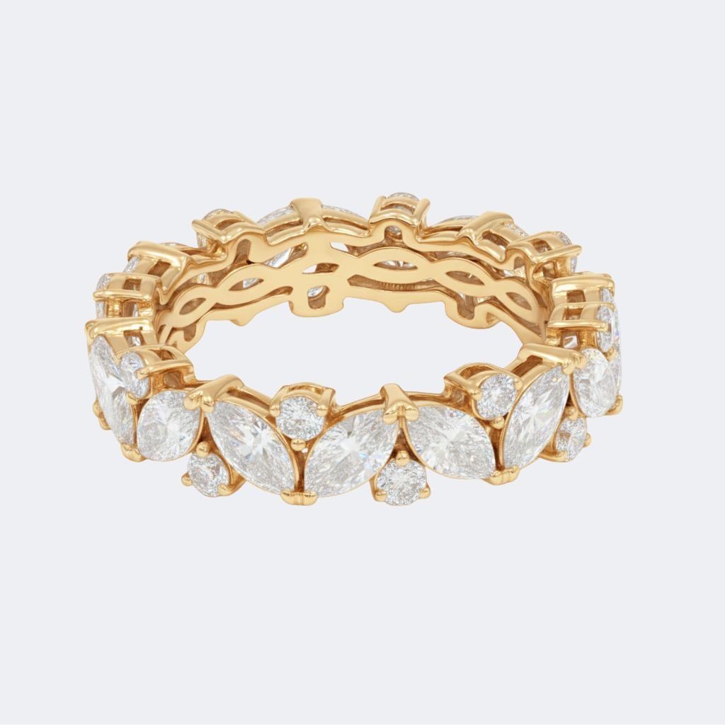 3.00CTW Mixed Cut Prong Set Diamond Eternity Ring