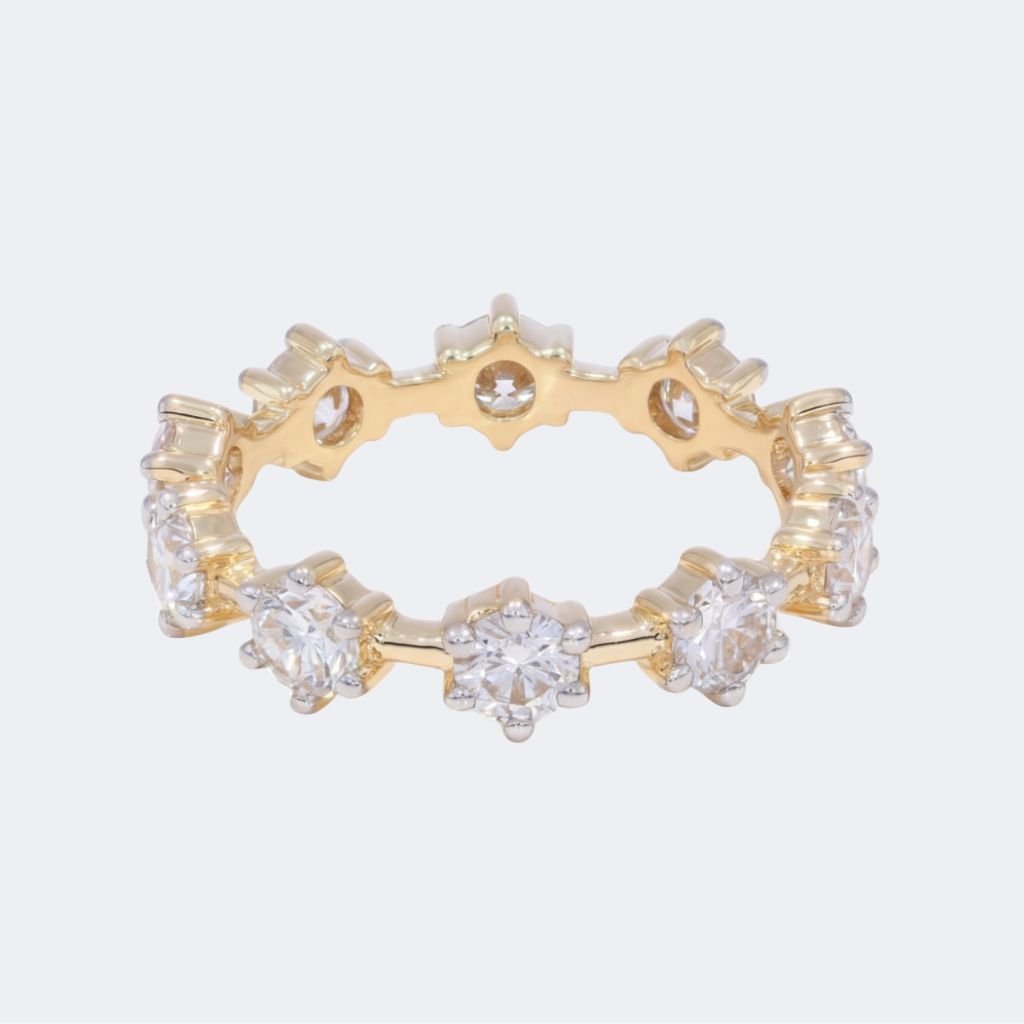 2.00CTW Round Star-Set Diamond Eternity Ring