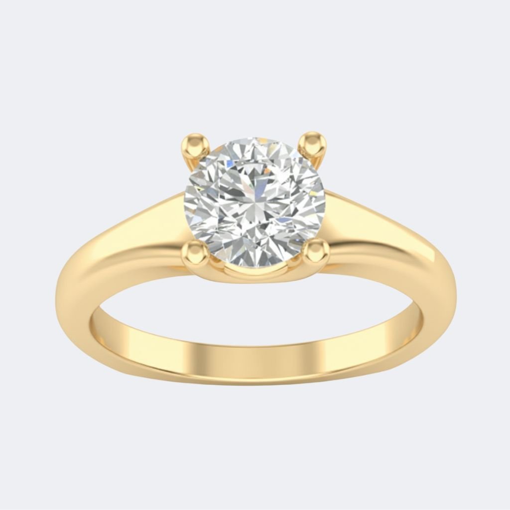 1.300 CTW Round Solitaire Ring Classic 4-Prong