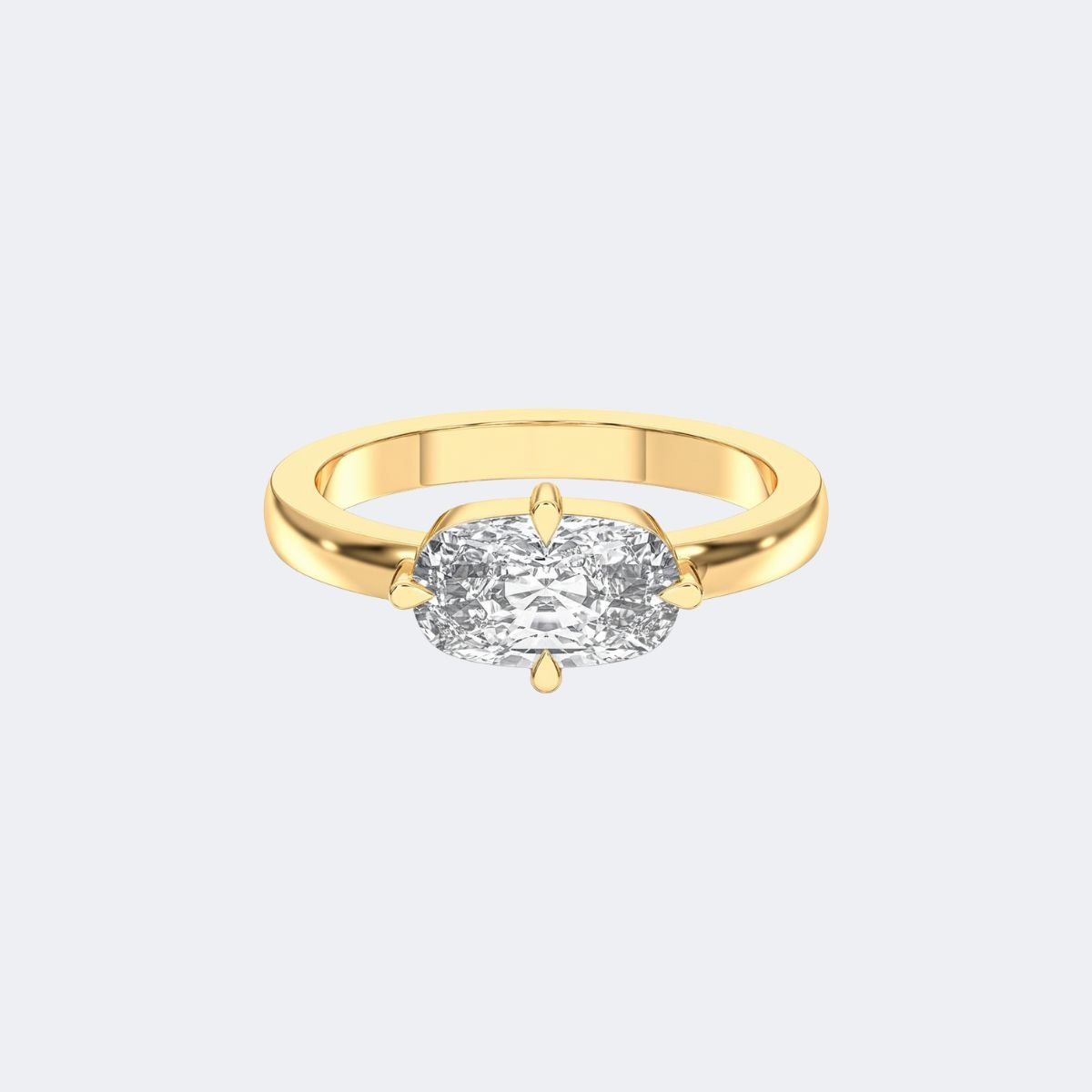 2.45CTW Cushion Prong Set Solitaire Ring