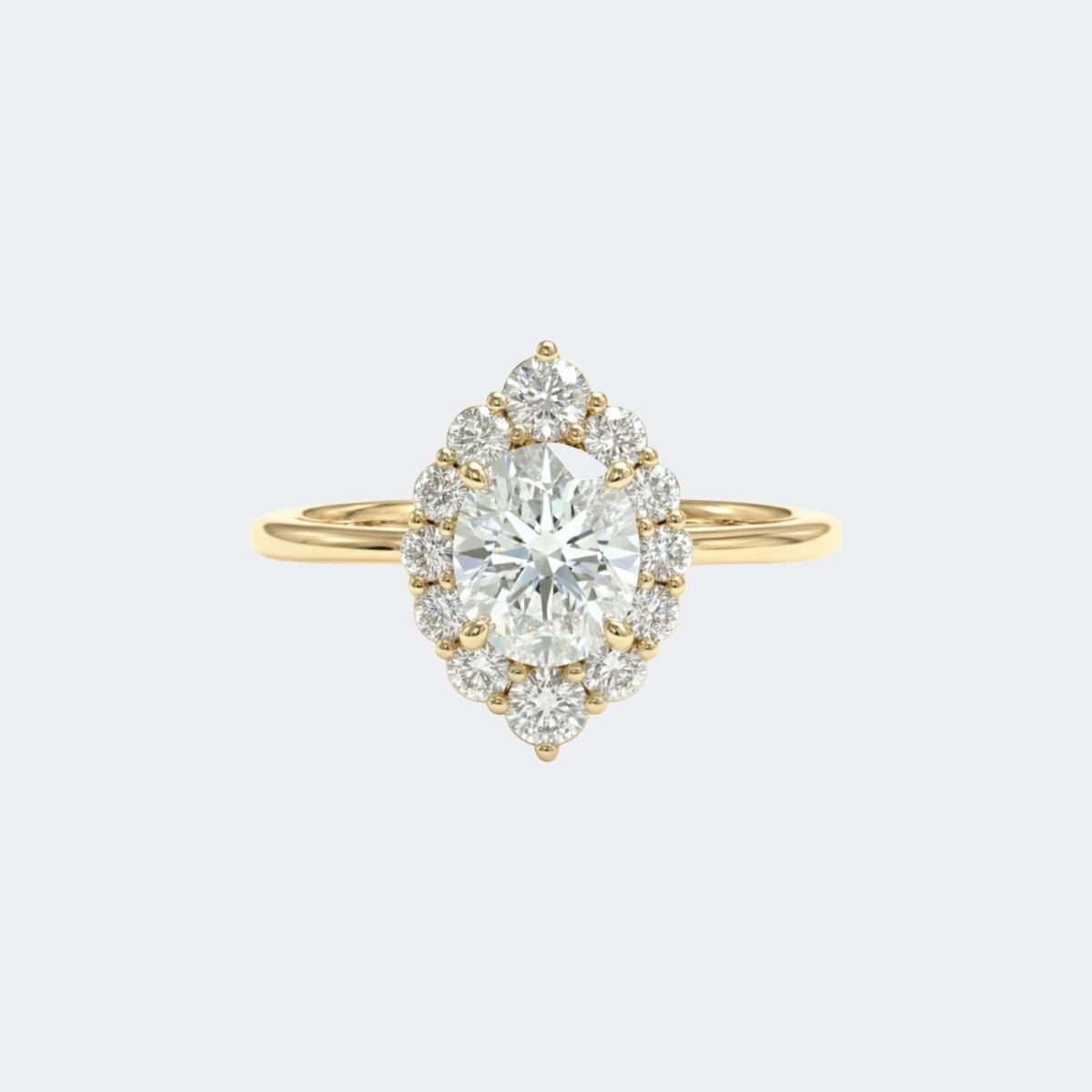 1.40CTW Round Marquise-Illusion Solitaire Ring Vintage Floral Halo